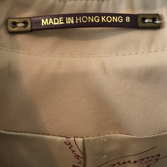 ETIENNE AIGNER Vintage Tan Jacket Size 8 EUC - Picture 3 of 10